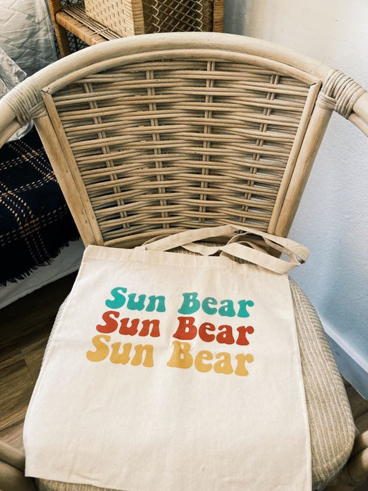 Sun Bear Tote Bags